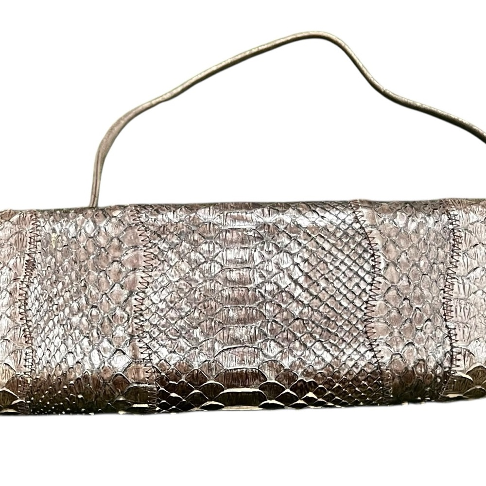 Carlis Falchi Snakeskin Wristlet Handbag - Picture 5 of 14